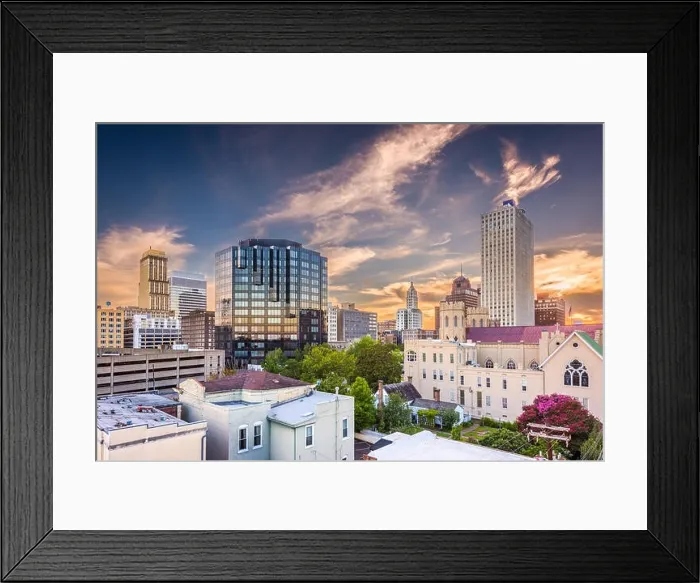 Framed Print : Memphis, Tennessee, USA downtown city skyline at dusk Framed Print : Memphis, Tennessee, USA downtown city skyline at dusk