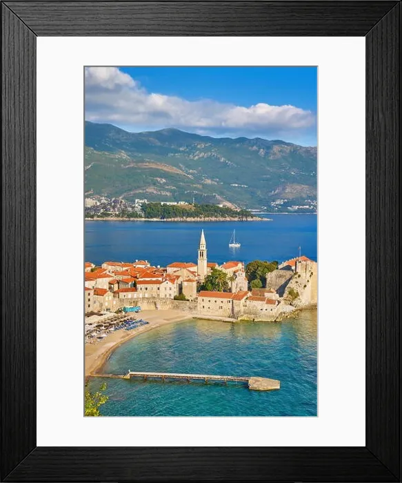 Framed Print : Old Town (Stari Grad), Budva, Montenegro Framed Print : Old Town (Stari Grad), Budva, Montenegro