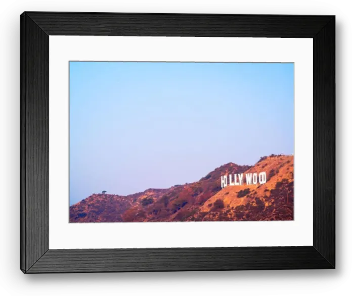 Framed Print : LOS ANGELES, CALIFORNIA - NOVEMBER 11, 2013: Hollywood sign in Los Angeles, California. The landmark sign dates from 1923 Framed Print : LOS ANGELES, CALIFORNIA - NOVEMBER 11, 2013: Hollywood sign in Los Angeles, California. The landmark sign dates from 1923