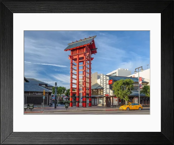 Framed Print : LOS ANGELES, CA, USA - NOVEMBER 7, 2013: Little Tokyo Historic District in the afternoon Framed Print : LOS ANGELES, CA, USA - NOVEMBER 7, 2013: Little Tokyo Historic District in the afternoon