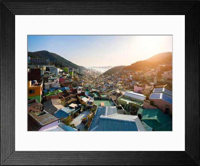 Framed Print : View of Gamcheon Culture Village in Busan, South Korea Framed Print : View of Gamcheon Culture Village in Busan, South Korea