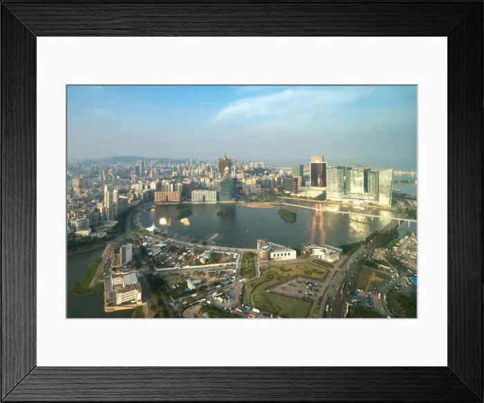 Framed Print : Image of Macau (Macao), China. Skyscraper hotel and casino building at downtown in Macau (Macao) Framed Print : Image of Macau (Macao), China. Skyscraper hotel and casino building at downtown in Macau (Macao)