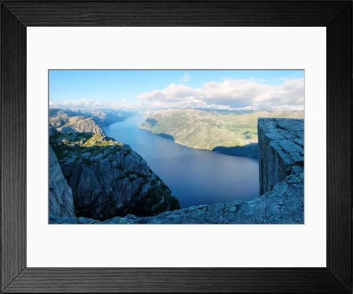 Framed Print : Misty morning on Preikestolen Framed Print : Misty morning on Preikestolen