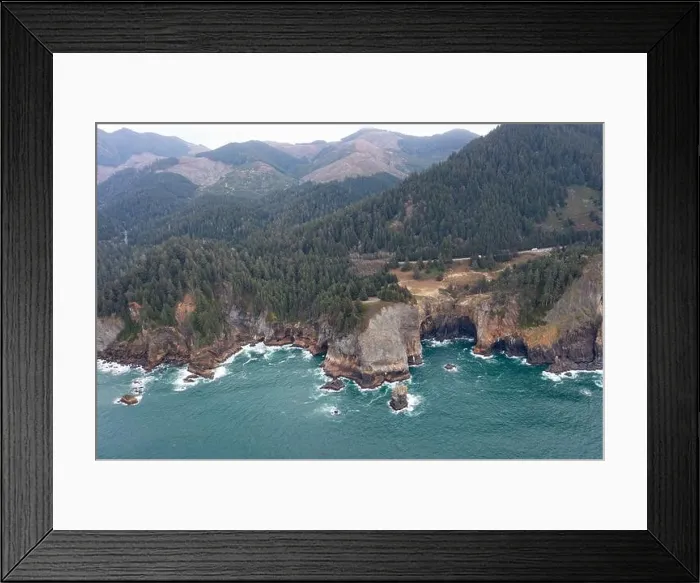 Framed Print : The nutrient-rich Pacific Ocean meets the dramatic, rocky shoreline of Oregon, not far from Portland. This part of the west coast is exquisite Framed Print : The nutrient-rich Pacific Ocean meets the dramatic, rocky shoreline of Oregon, not far from Portland. This part of the west coast is exquisite