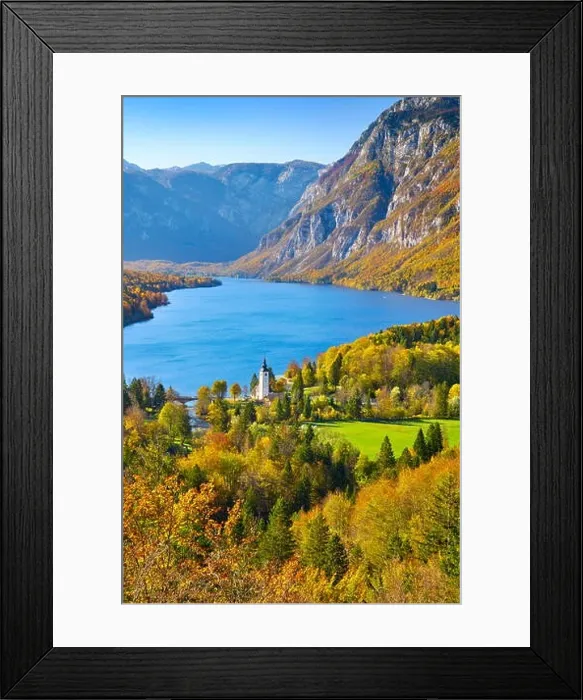 Framed Print : Bohinj Lake, Triglav National Park, Slovenia Framed Print : Bohinj Lake, Triglav National Park, Slovenia