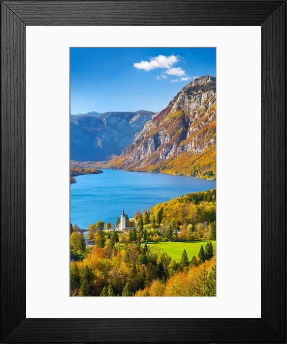Framed Print : Bohinj Lake, Triglav National Park, Julian Alps, Slovenia Framed Print : Bohinj Lake, Triglav National Park, Julian Alps, Slovenia