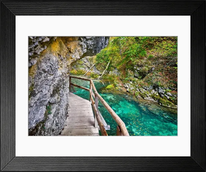 Framed Print : Slovenia - Vintgar Gorge, Triglav National Park, Julian Alps Framed Print : Slovenia - Vintgar Gorge, Triglav National Park, Julian Alps