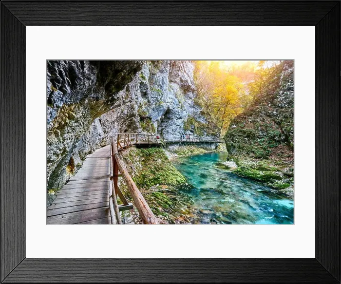 Framed Print : Vintgar Gorge, Triglav National Park, Julian Alps, Slovenia Framed Print : Vintgar Gorge, Triglav National Park, Julian Alps, Slovenia