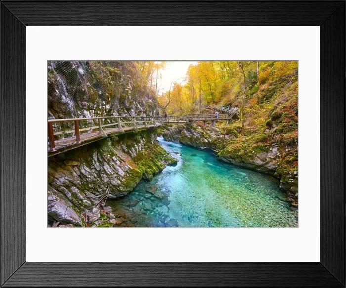 Framed Print : Vintgar Gorge, Triglav National Park, Julian Alps, Slovenia Framed Print : Vintgar Gorge, Triglav National Park, Julian Alps, Slovenia