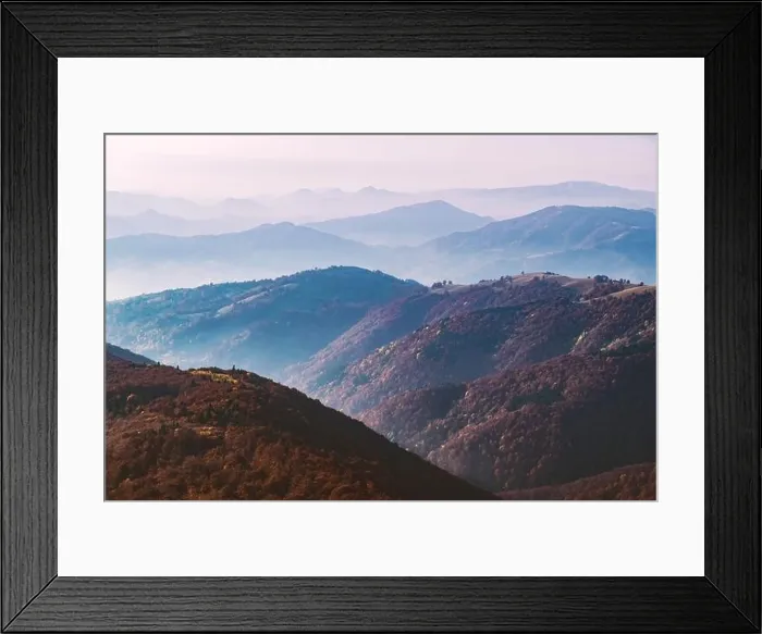 Framed Print : Autumn mountains at sunrise. Carpathian mountains, Ukraine. Landscape photography Framed Print : Autumn mountains at sunrise. Carpathian mountains, Ukraine. Landscape photography
