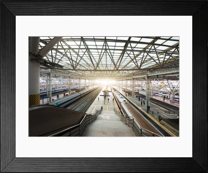 Framed Print : Seoul, South Korea - November 8, 2017 : High-speed bullet trains arrived at platform in Seoul station, South Korea Framed Print : Seoul, South Korea - November 8, 2017 : High-speed bullet trains arrived at platform in Seoul station, South Korea