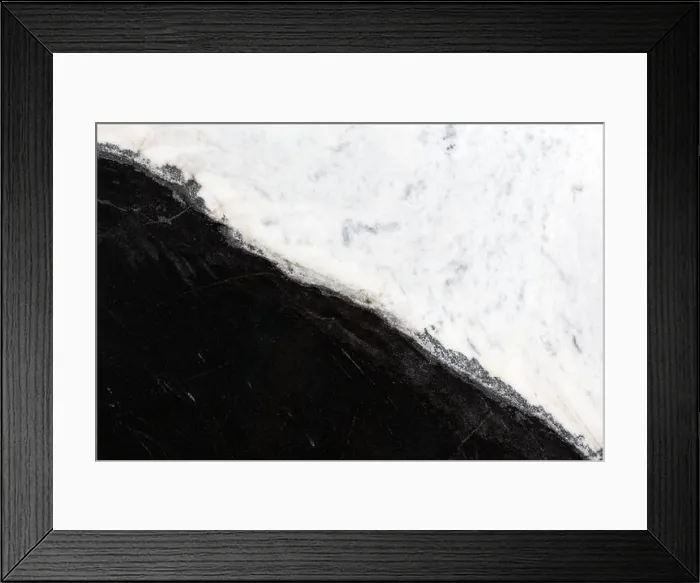 Framed Print : Close up of black and white marble, pastel color mix Framed Print : Close up of black and white marble, pastel color mix