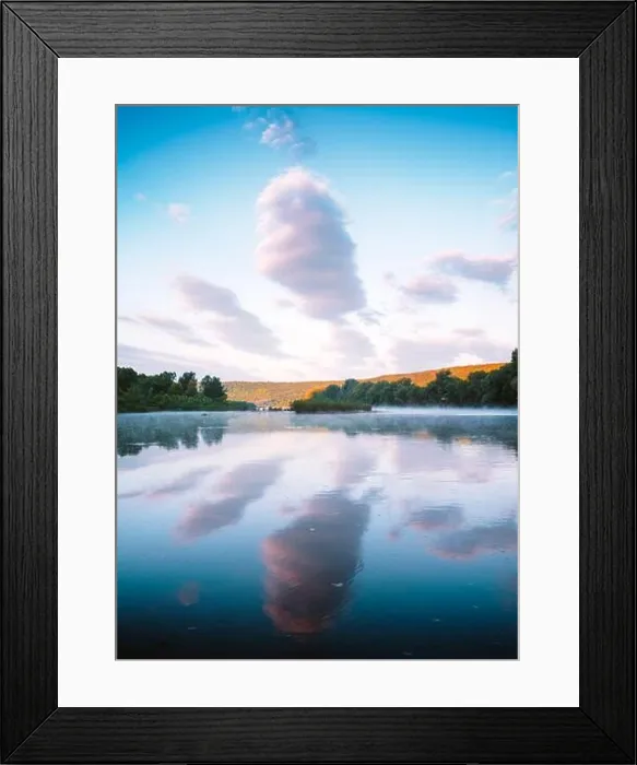 Framed Print : Majestic foggy river and lush autumn forest at sunrise time. Landscape photography. Dnister, Ukraine, Europe Framed Print : Majestic foggy river and lush autumn forest at sunrise time. Landscape photography. Dnister, Ukraine, Europe