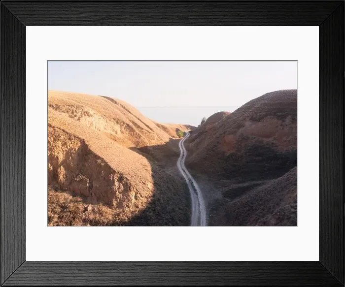 Framed Print : Amazing scene on autumn mountains. Orange grass and rural road in fantastic morning sunlight. Landscape photography Framed Print : Amazing scene on autumn mountains. Orange grass and rural road in fantastic morning sunlight. Landscape photography