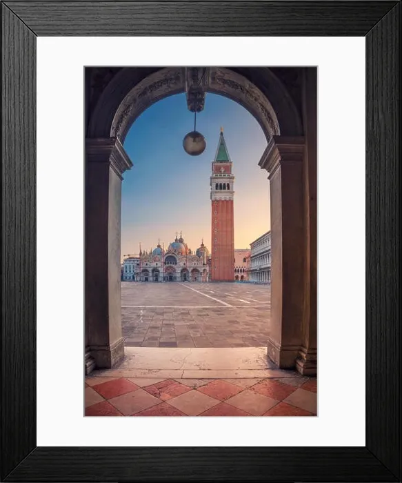 Framed Print : Venice. Cityscape image of St. Mark's square in Venice during sunrise Framed Print : Venice. Cityscape image of St. Mark's square in Venice during sunrise
