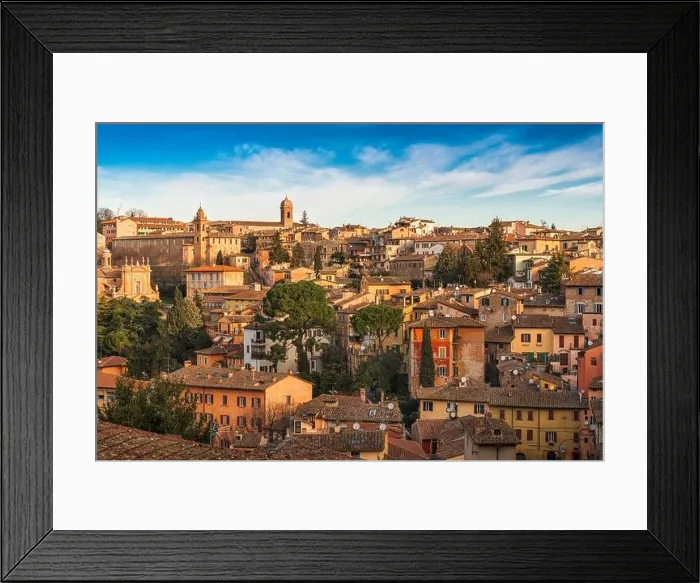 Framed Print : Perugia, Italy old town skyline in the daytime Framed Print : Perugia, Italy old town skyline in the daytime