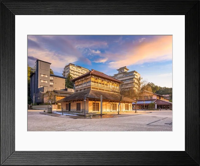 Framed Print : Kaga Onsen, Japan at the Yamashiro Onsen hot springs resort district Framed Print : Kaga Onsen, Japan at the Yamashiro Onsen hot springs resort district