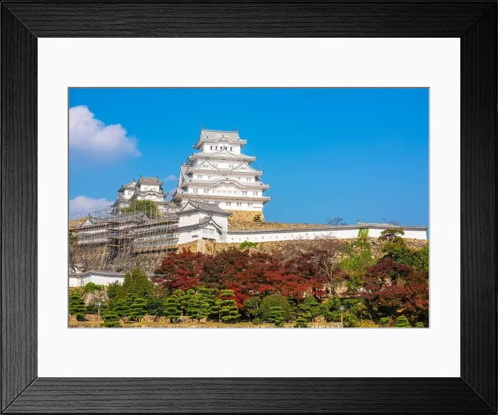 Framed Print : Himeji, Japan at Himeji Castle in the autumn season Framed Print : Himeji, Japan at Himeji Castle in the autumn season
