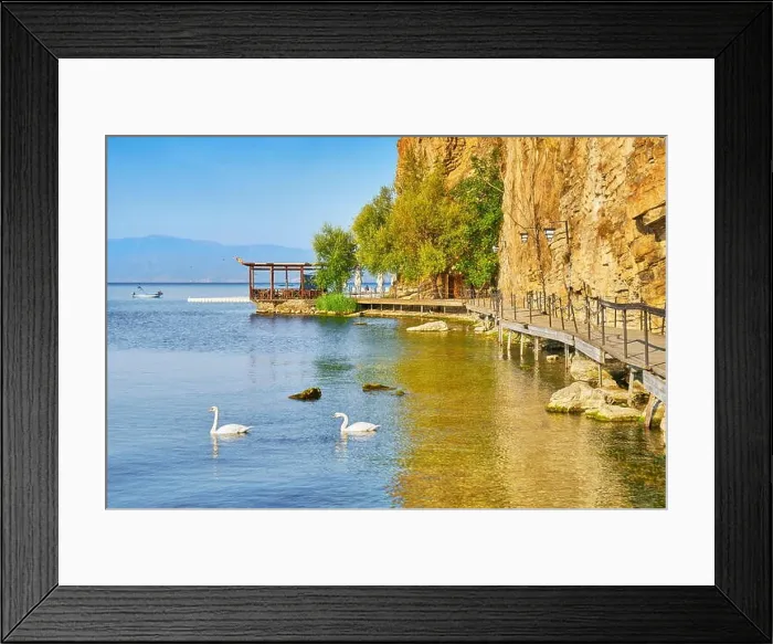Framed Print : Ohrid Lake, Ohrid city, Republic of Macedonia, Balkans Framed Print : Ohrid Lake, Ohrid city, Republic of Macedonia, Balkans