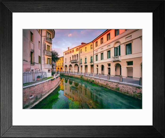 Framed Print : Treviso, Italy. Cityscape image of historical center of Treviso, Italy at sunrise Framed Print : Treviso, Italy. Cityscape image of historical center of Treviso, Italy at sunrise