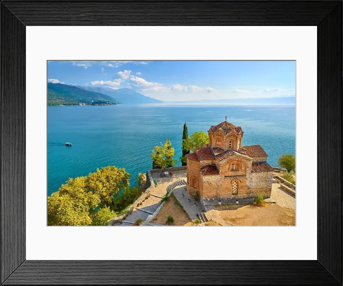 Framed Print : Church of St. John at Kaneo, Ohrid, Macedonia, UNESCO Framed Print : Church of St. John at Kaneo, Ohrid, Macedonia, UNESCO