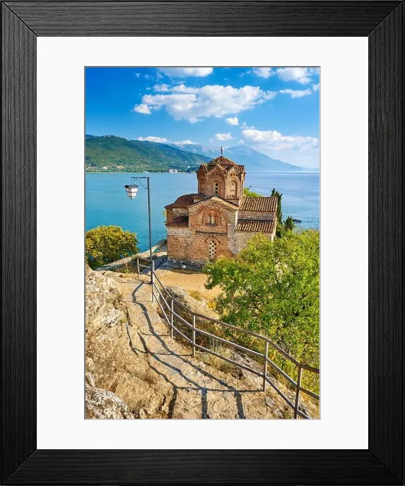 Framed Print : Church of St. John at Kaneo, Ohrid, Macedonia, UNESCO Framed Print : Church of St. John at Kaneo, Ohrid, Macedonia, UNESCO