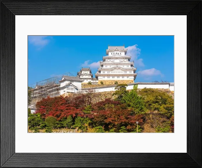 Framed Print : Himeji, Japan at Himeji Castle in the autumn season Framed Print : Himeji, Japan at Himeji Castle in the autumn season
