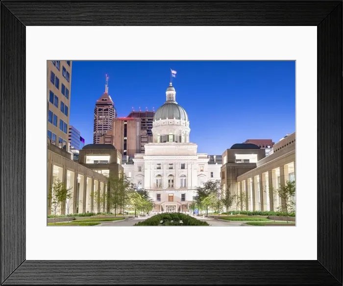 Framed Print : Indiana State Capitol Building in Indianapolis, Indiana, USA Framed Print : Indiana State Capitol Building in Indianapolis, Indiana, USA