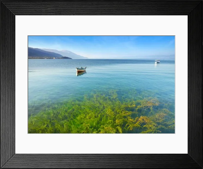 Framed Print : Ohrid Lake, Macedonia, Balkans