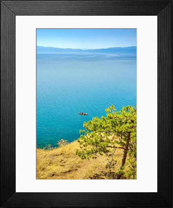 Framed Print : Ohrid Lake, Republic of Macedonia, Balkans