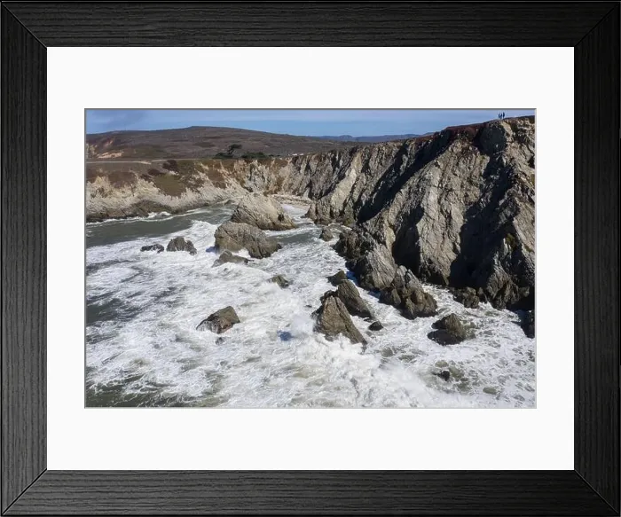 Framed Print : The Pacific Ocean crashes against the rugged and scenic seashore of Northern California. This region is known for its amazing coastal landscapes Framed Print : The Pacific Ocean crashes against the rugged and scenic seashore of Northern California. This region is known for its amazing coastal landscapes