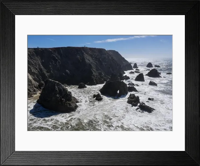 Framed Print : The Pacific Ocean crashes against the rugged and scenic seashore of Northern California. This region is known for its amazing coastal landscapes Framed Print : The Pacific Ocean crashes against the rugged and scenic seashore of Northern California. This region is known for its amazing coastal landscapes