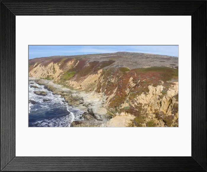 Framed Print : The Pacific Ocean crashes against the rugged and scenic seashore of Northern California. This region is known for its amazing coastal landscapes Framed Print : The Pacific Ocean crashes against the rugged and scenic seashore of Northern California. This region is known for its amazing coastal landscapes