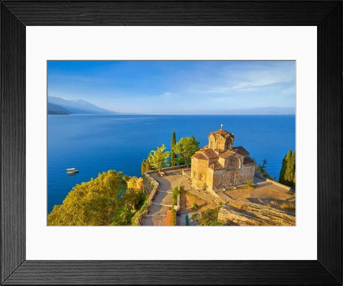 Framed Print : Church of St. John at Kaneo, Ohrid, Macedonia, UNESCO Framed Print : Church of St. John at Kaneo, Ohrid, Macedonia, UNESCO