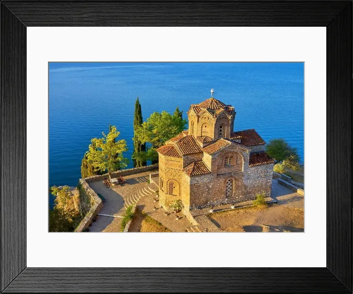 Framed Print : Church of St. John at Kaneo, Ohrid, Macedonia, UNESCO Framed Print : Church of St. John at Kaneo, Ohrid, Macedonia, UNESCO
