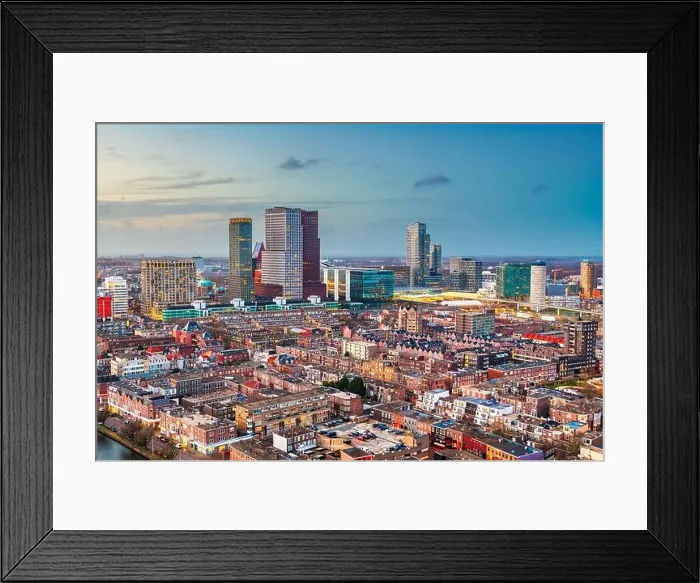 Framed Print : The Hague, Netherlands city centre skyline at twilight Framed Print : The Hague, Netherlands city centre skyline at twilight