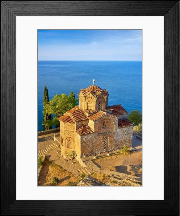Framed Print : Church of St. John at Kaneo, Ohrid, Macedonia, UNESCO Framed Print : Church of St. John at Kaneo, Ohrid, Macedonia, UNESCO