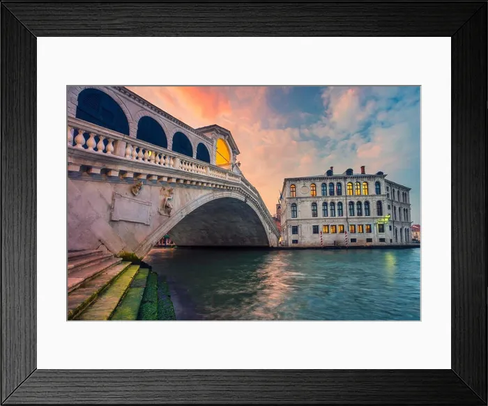 Framed Print : Venice. Cityscape image of Venice with famous Rialto Bridge and Grand Canal Framed Print : Venice. Cityscape image of Venice with famous Rialto Bridge and Grand Canal