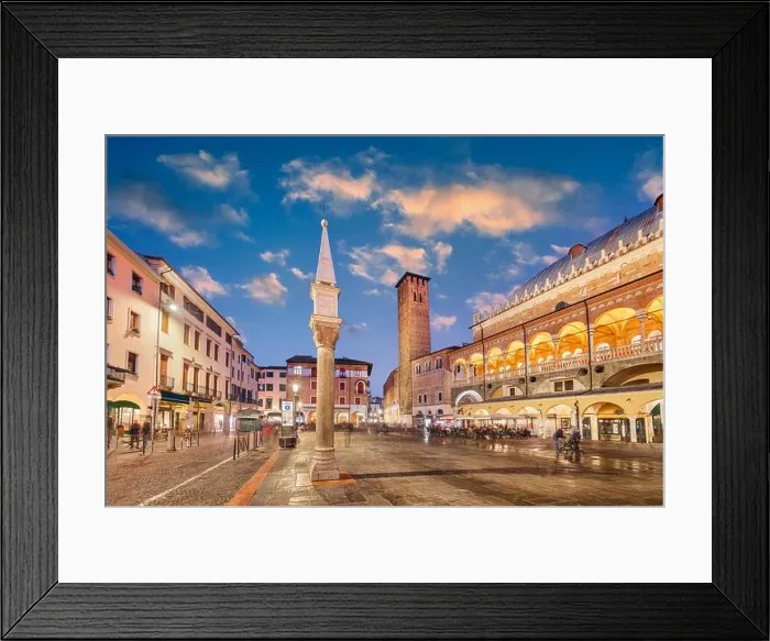 Framed Print : Padova, Italy in Palazzo Della Ragione at dusk Framed Print : Padova, Italy in Palazzo Della Ragione at dusk