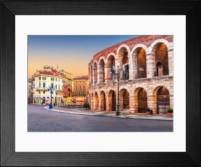 Framed Print : Verona, Italy with the Verona Arena, an ancient roman ampitheater Framed Print : Verona, Italy with the Verona Arena, an ancient roman ampitheater