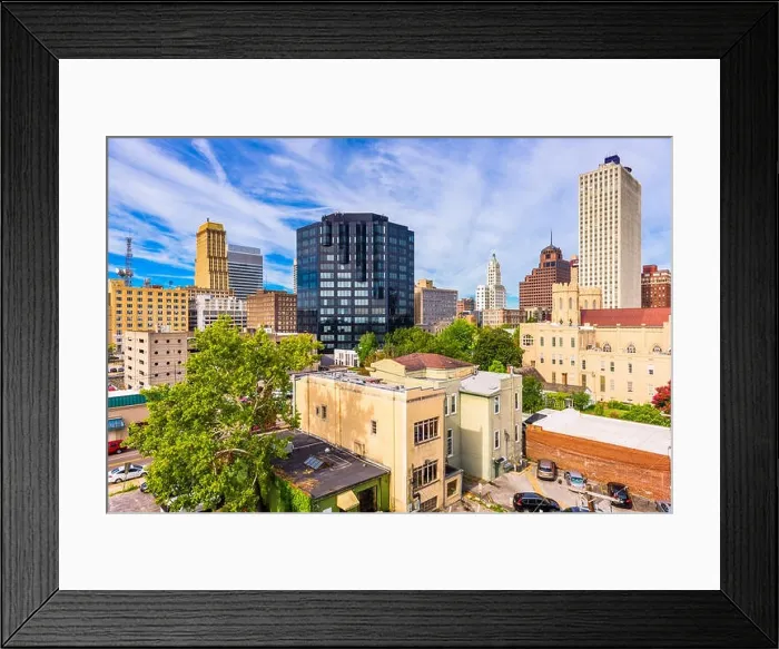 Framed Print : Memphis, Tennessee, USA downtown city skyline in the daytime
