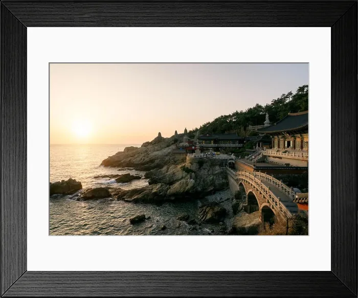 Framed Print : Haedong Yonggungsa Temple in morning in Busan, South Korea Framed Print : Haedong Yonggungsa Temple in morning in Busan, South Korea