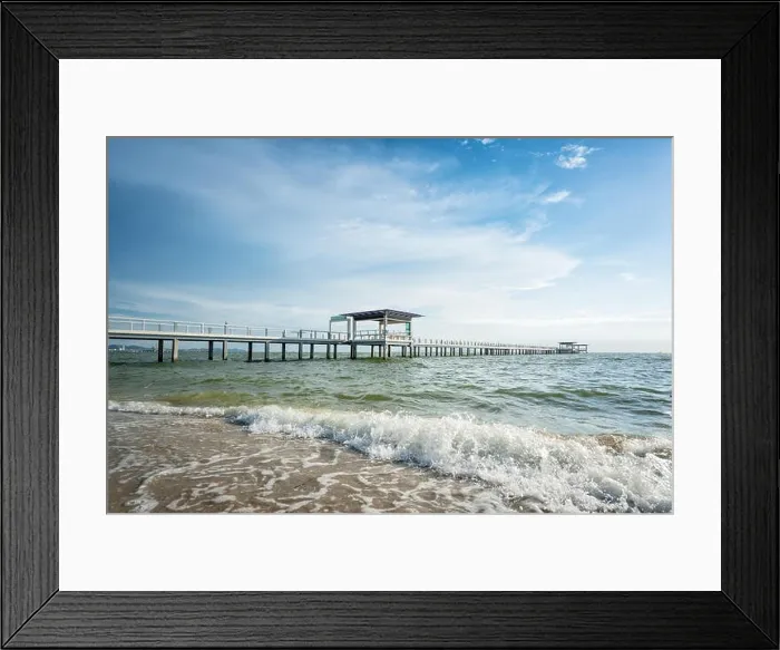 Framed Print : Wooden pier between sunset in Phuket, Thailand. Summer, Travel, Vacation and Holiday concept Framed Print : Wooden pier between sunset in Phuket, Thailand. Summer, Travel, Vacation and Holiday concept