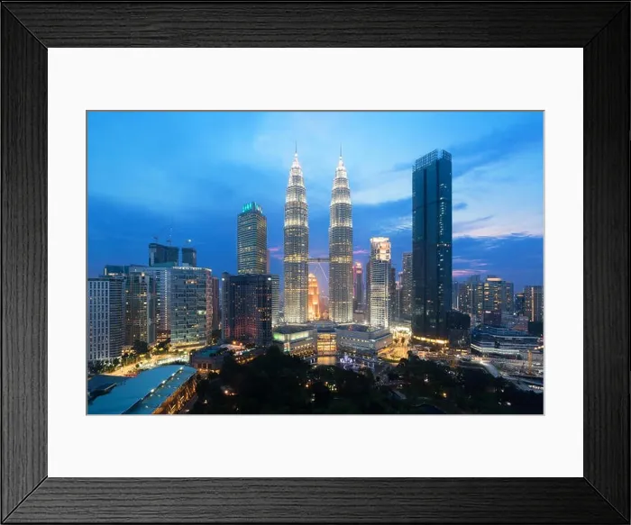 Framed Print : Kuala lumpur cityscape. Panoramic view of Kuala Lumpur city skyline during sunrise viewing skyscrapers building and in Malaysia Framed Print : Kuala lumpur cityscape. Panoramic view of Kuala Lumpur city skyline during sunrise viewing skyscrapers building and in Malaysia