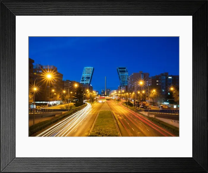Framed Print : The Castilla Square (Plaza Castilla) is defines the new economic center of Madrid, Spain. It is one of the touristic attractions of the Madrid city Framed Print : The Castilla Square (Plaza Castilla) is defines the new economic center of Madrid, Spain. It is one of the touristic attractions of the Madrid city