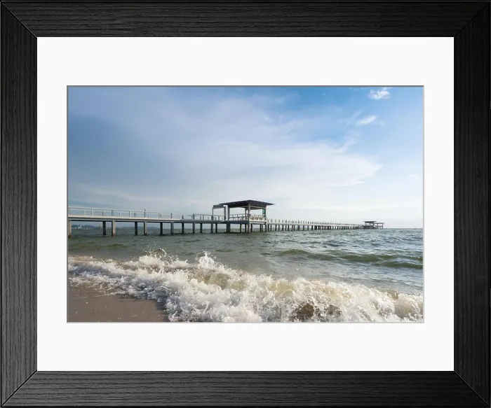 Framed Print : Wooden pier between sunset in Phuket, Thailand. Summer, Travel, Vacation and Holiday concept Framed Print : Wooden pier between sunset in Phuket, Thailand. Summer, Travel, Vacation and Holiday concept