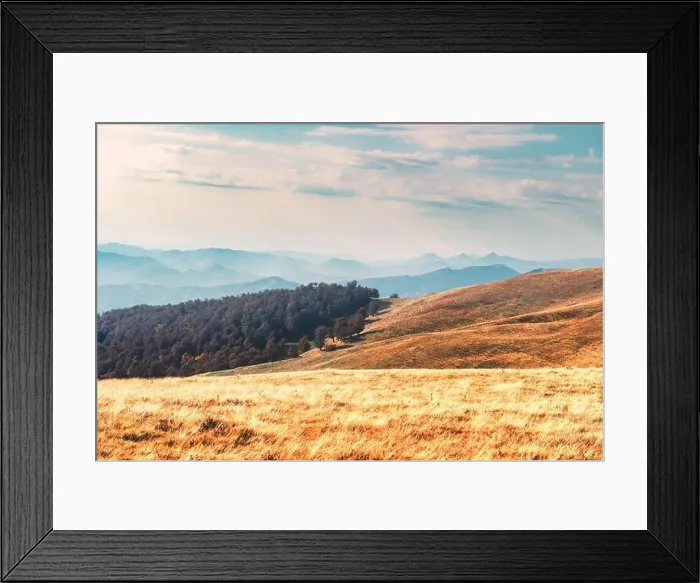 Framed Print : Picturesque autumn mountains with red beech forest in the Carpathian mountains, Ukraine. Landscape photography Framed Print : Picturesque autumn mountains with red beech forest in the Carpathian mountains, Ukraine. Landscape photography