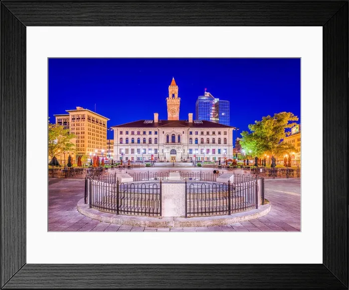 Framed Print : Worcester, Massachusetts, USA at Worcester Common Framed Print : Worcester, Massachusetts, USA at Worcester Common