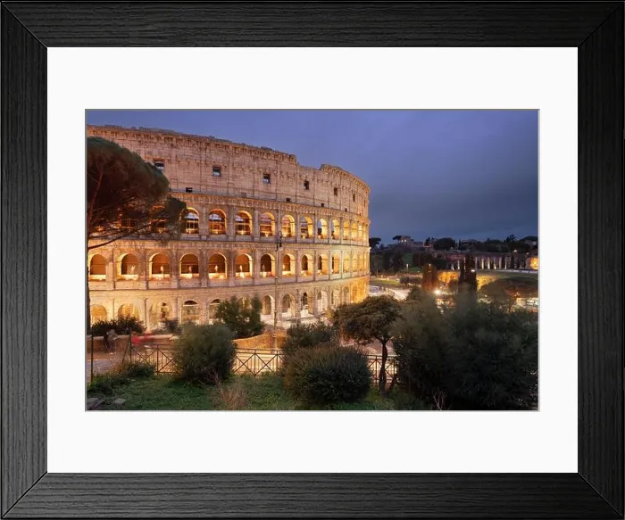 Framed Print : Rome, Italy at the Colosseum at night Framed Print : Rome, Italy at the Colosseum at night
