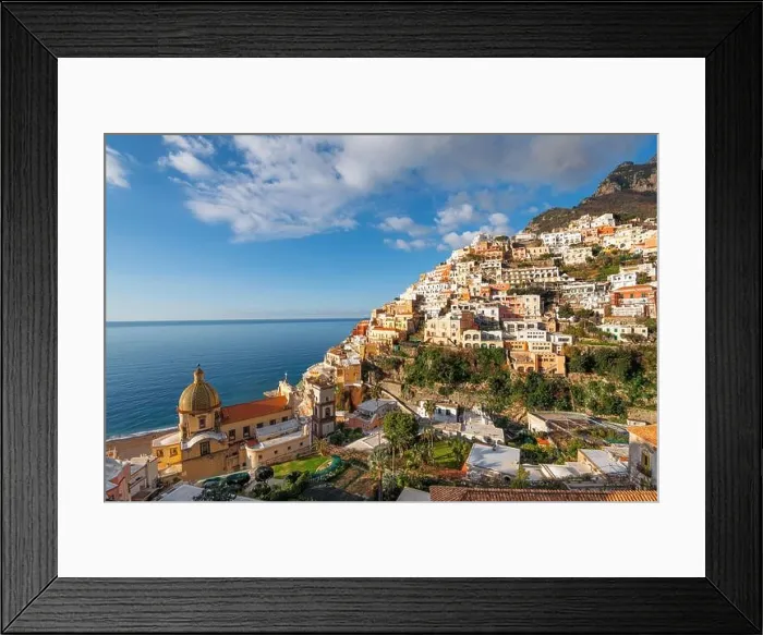 Framed Print : Positano, Italy along the Amalfi Coast in the afternoon Framed Print : Positano, Italy along the Amalfi Coast in the afternoon